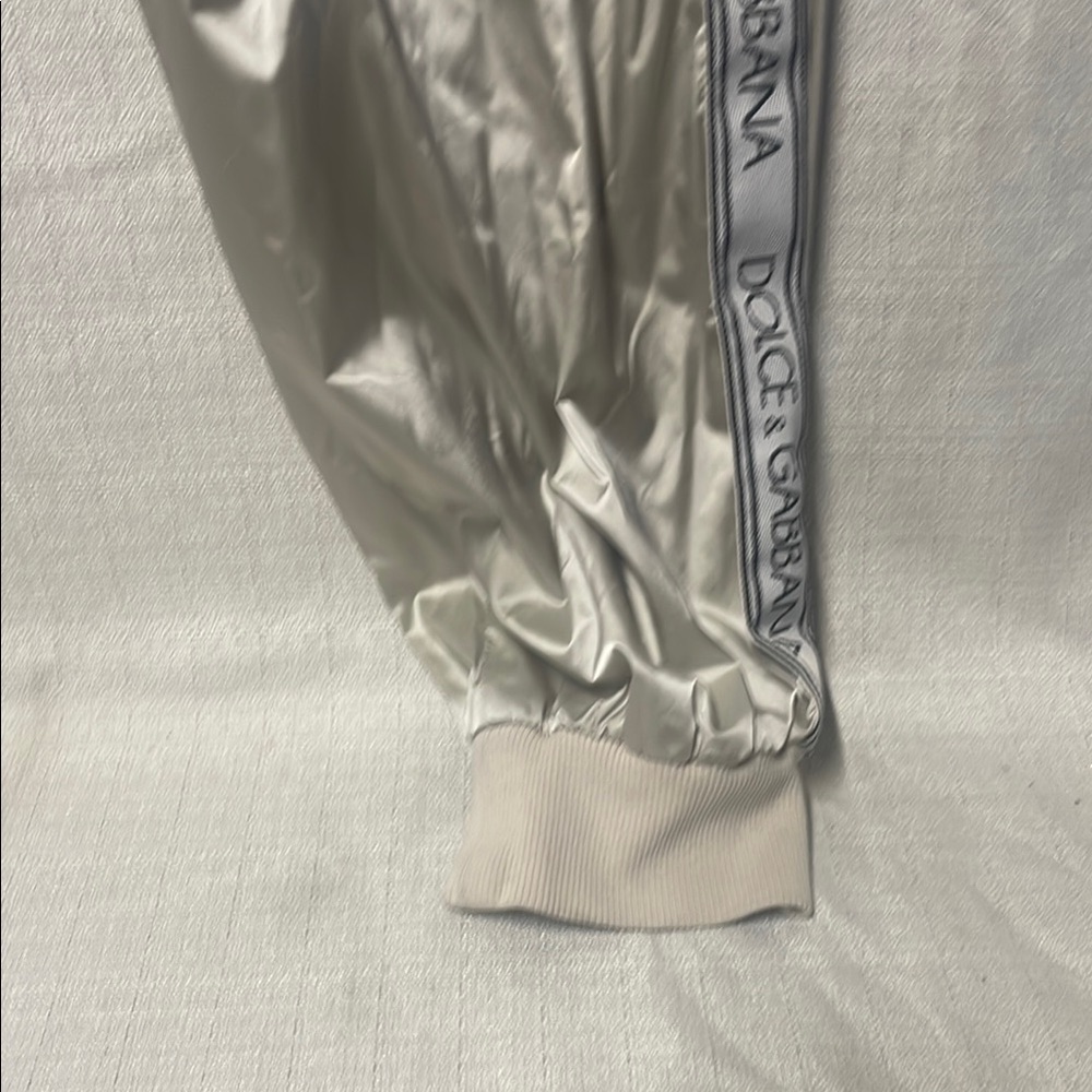 Dolce & Gabbana Beige Track Pants with Logo Trim - Picture 5 of 7